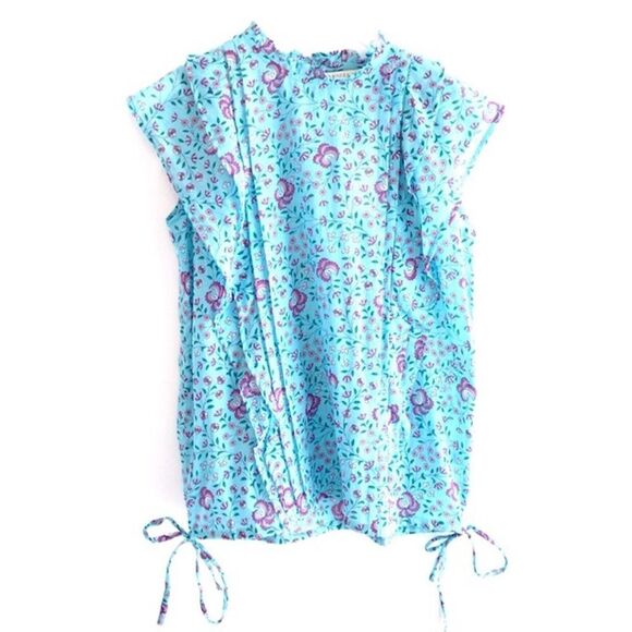 Banjanan Lilly Pansy Print Top - Picture 1 of 5